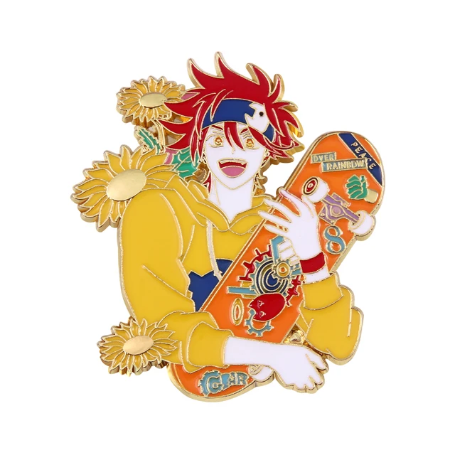 Anime SK∞ SK8 The Infinity Hard Enamel Pins Brooch Langa Hasegawa Reki Snow Cosplay Brooches Lapel Pin Shirt Bag Badge Jewelry Brooch