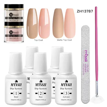 

Mtssii Nail Dipping Power Set French Dipping Nail Glitter Without Lamp Cure Dip Nail Powder Art Design Nail Art Gel Decoration