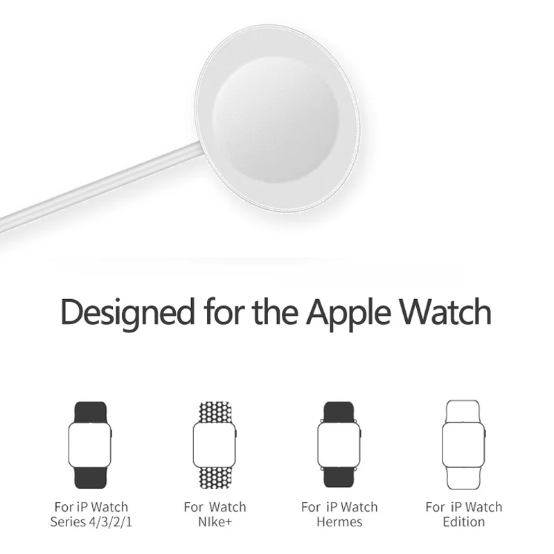 

Magnetic Small Charger Compatible for Apple Watch 3 4 5 6 Smart Induction Watch Charging USB Portable Charger Smart Accessories