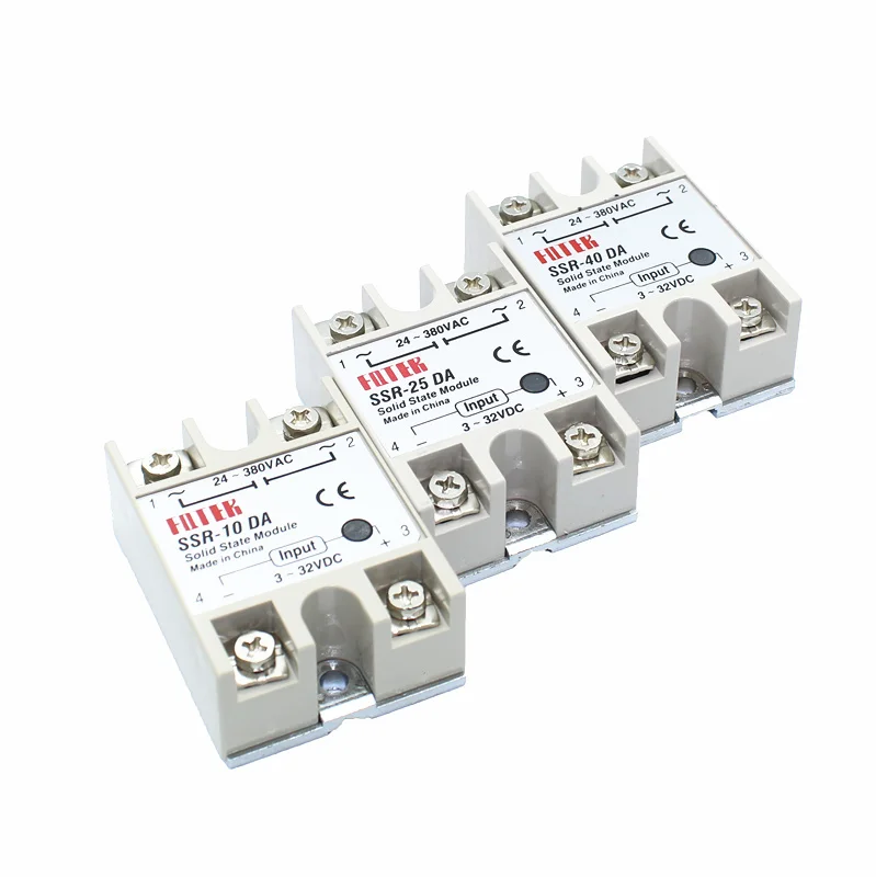 1pcs SSR-25DA 25A 5-24V DC to AC SSR 25DA solid state relay