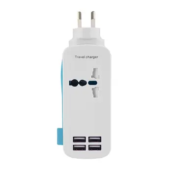 

4.2A Portable Universal 4USB Ports Multi Adapter Office Travel Wall AC Charger Fashionable Structure AC Power Plug AU Plug