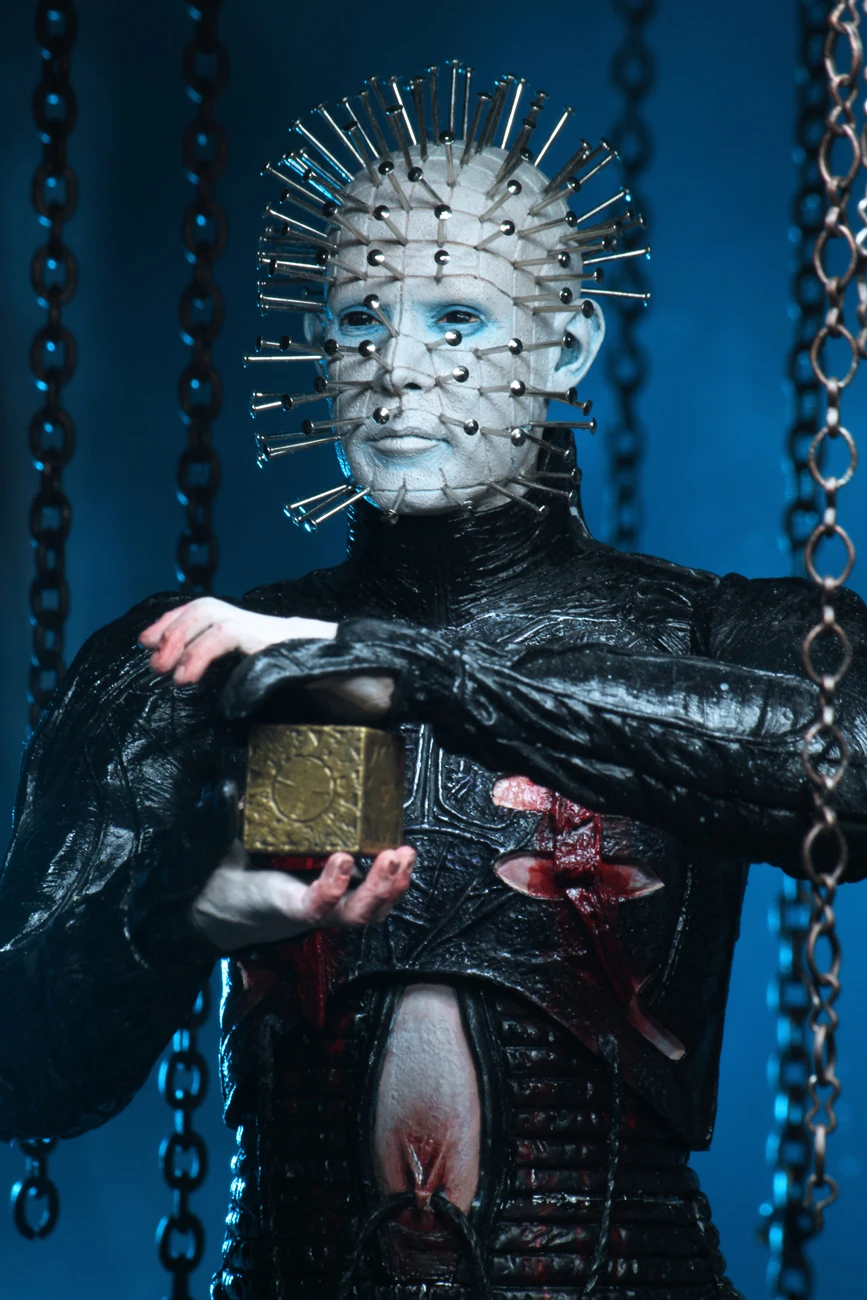 

18cm Original NECA Hellraiser Ultimate Pinhead He'll Tear Your Soul Apart PVC Action Figure Movable Collection Of Toy Gifts