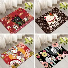 Lucky ковер в форме кошки Напольный Коврик Гостиная спальня прихожая входная дверь Ванная Кухня Противоскользящий коврик