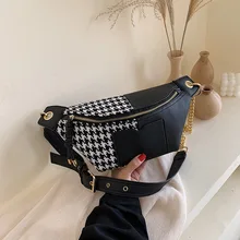 Женская сумка в стиле пэчворк, сумка на груди, женская сумка, новая Корейская роскошная дизайнерская шерстяная сетчатая сумка-мессенджер на плечо