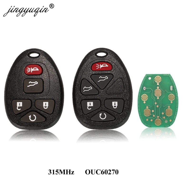 Jingyuqin 10X315 МГц OUC60270 5/6 кнопки дистанционного управления Автозапуск брелок для Buick Chevrolet Cadillac GMC Saturn