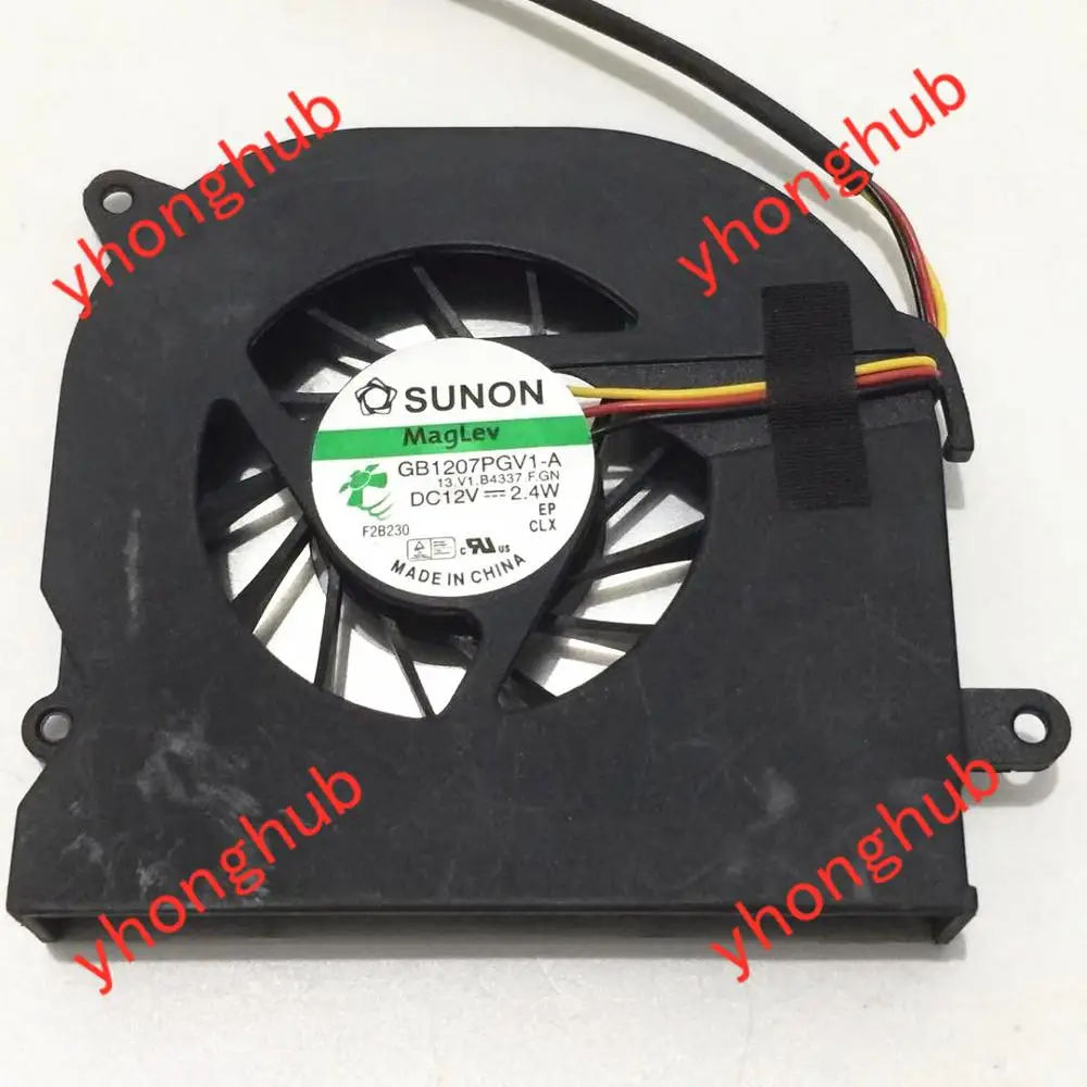 SUNON GB1207PGV1-A 13.V1.B4337.F.GN AC/DC 12V 2 4 W 3-провод Сервер вентилятор охлаждения ноутбука |