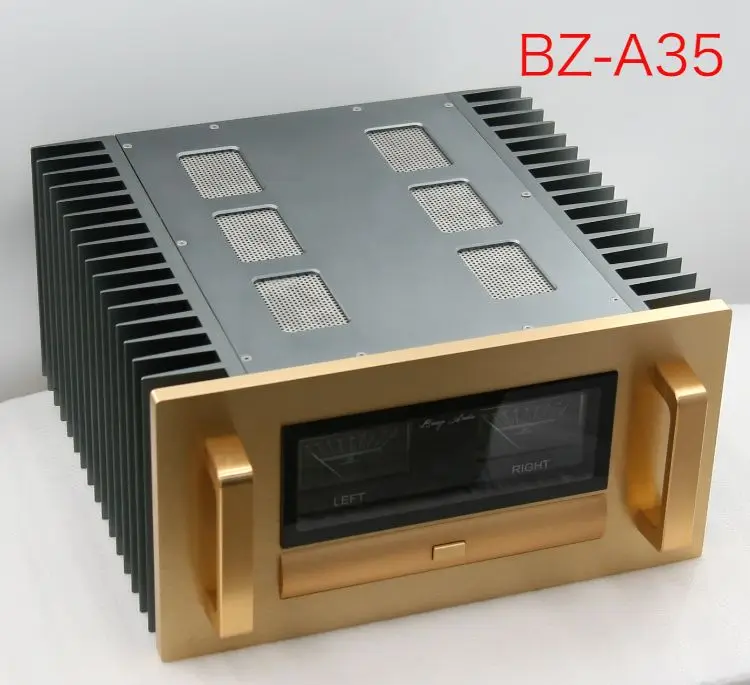 Full aluminum DIY A15/A35/A65  power amplifier chassis class A enclosure big heatsink HIFI VU header box
