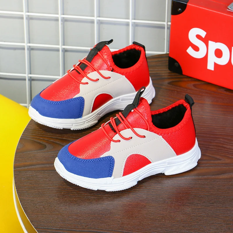 Children Outdoor Cotton Shoes baby shoes Sport Winter Keep Warm Kids Boys Plush Thicken Sneakers Casual Shoe Girls SP038