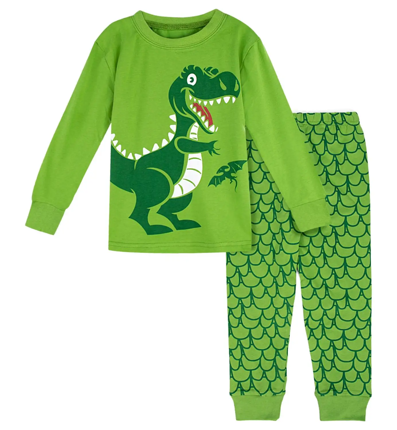 Детские пижамные комплекты с динозаврами для мальчиков, рождественские пижамы, Детская одежда, пижама эльфа с длинными рукавами - Цвет: Dinosaur2
