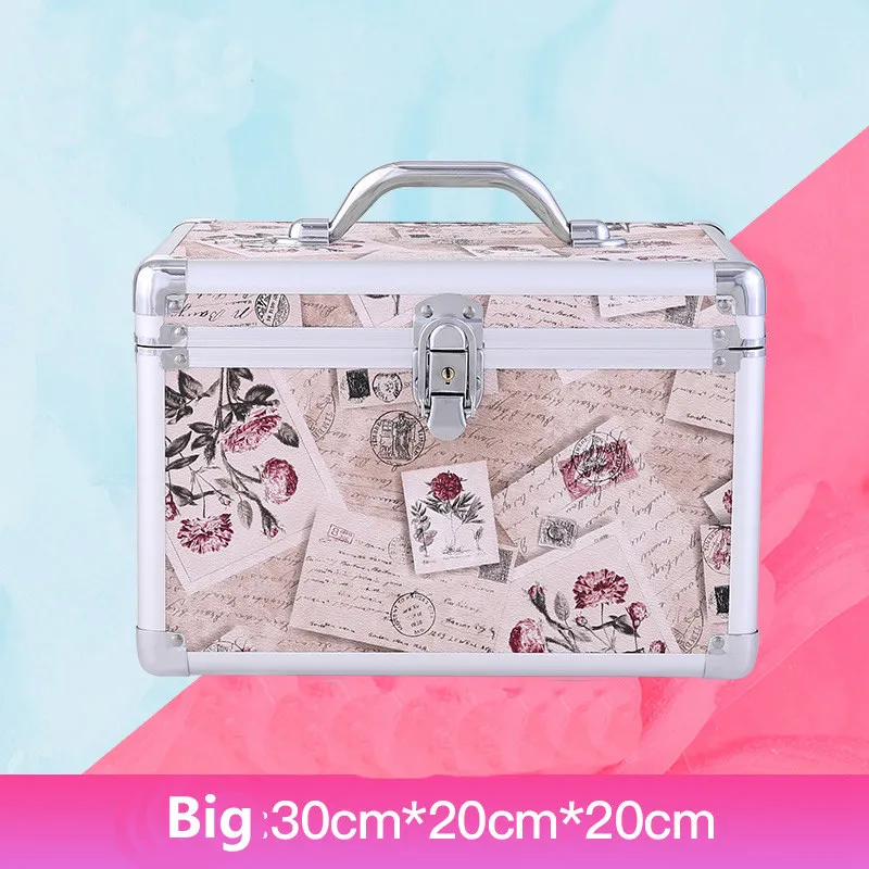 big Makeup Bag Женская Большая профессиональная косметичка на застежке, косметичка для макияжа, органайзер, чехол для хранения, косметичка, косметичка, чехол для туалетных принадлежностей, косметичка - Цвет: big Makeup Bag