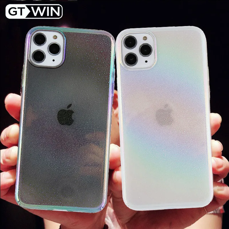 GTWIN Luxury Laser Gradient Phone Case For iPhone 11 Pro Max Transparent Glitter X XR XS 7 8 6 6S Plus Cover |