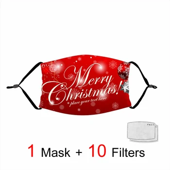 

Christmas Tree Rabbit Masks Santa Claus Mask Dust-proof Masks Pattern Adult Children Cute Face Masks Snowman Festival Gift Masks