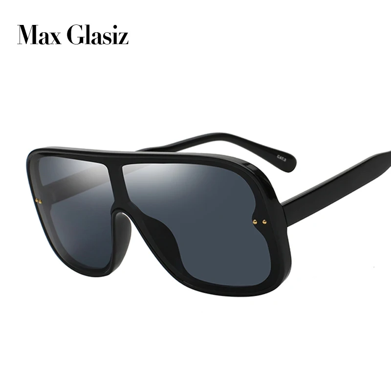 Max Glasiz Новые плоские Лучшие Мужские солнечные очки больших размеров унисекс Пилот Стиль Огромный каркас Солнцезащитные очки женские мужские крупные солнцезащитные очки UV400