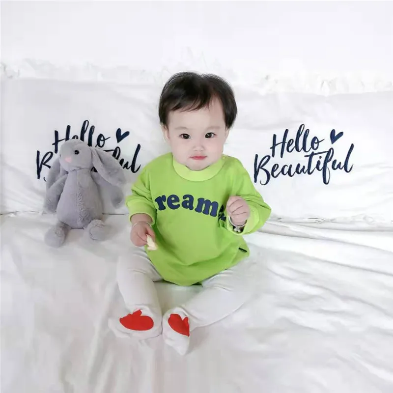

High Quality Newborn Girl rompers Overall 100%Cotton Full Sleeve Baby Rompers Roupas de bebe Fall Winter Infant Jumpsuit