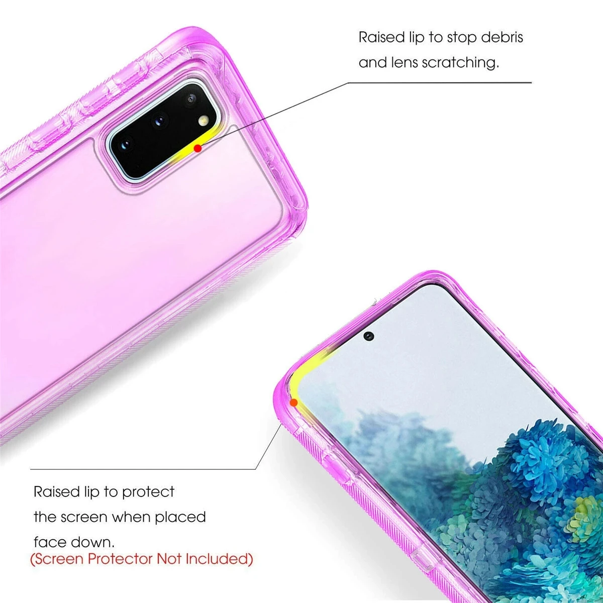 3 IN 1 For Samsung Galaxy S21 S20 S22 S23 S24 S25 S26 Ultra S10 Note 20 10 Heavy Duty Clear Shockproof Hybrid Bumper Case Cover — view 4