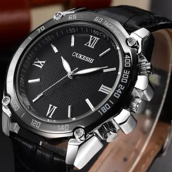 

OUKESHI Brand Fashion Business Men Watches Military Casual Stainless Steel Quartz Wristwatches Relogio Masculino Clock Hot Sale