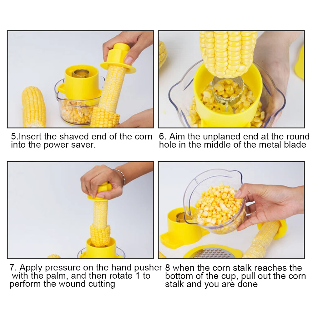 Портативный многофункциональный ручной прибор для чистки кукурузы Стриппер Cob безопасный кернелер для удаления домашних кухонных принадлежностей