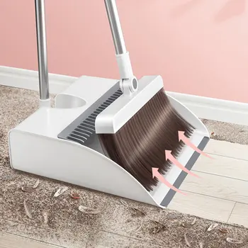 

Broom set household broom and dustpan combination broom non-stick hair sweeping artifacts wiper mops