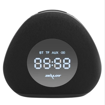 

ZEALOT S23 Subwoofer Mobile Phone Outdoor Alarm Clock Loud Volume Mirror Light Bluetooth Speaker Portable Subwoofer Smart Speake