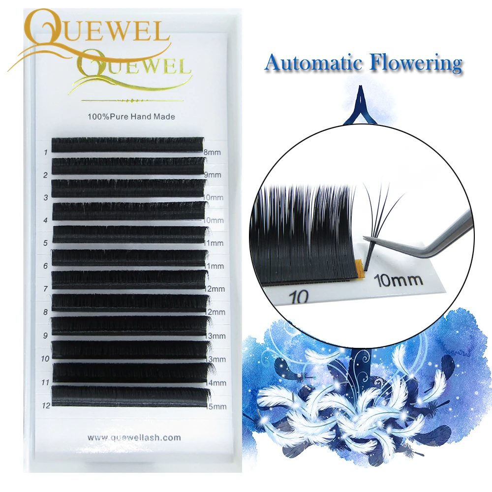 Eyelash-Extension Volume-Lash Easy-Fanning Quewel Self-Making Blooming