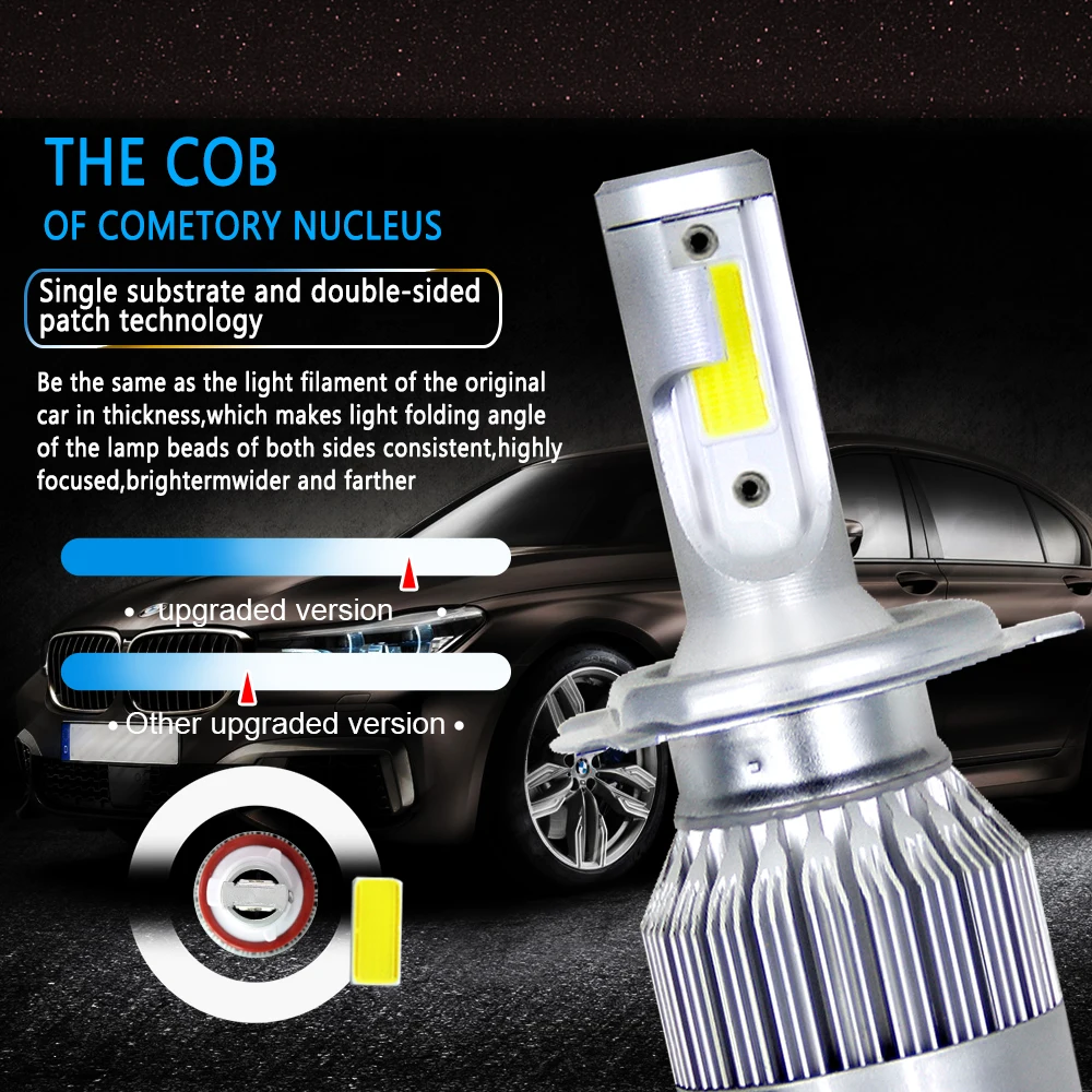 

Car Headlight Led Bulb Super Bright 6000K Driving Bulbs LED Car Waterproof