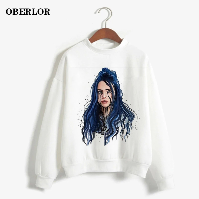 Kpop Bangtan для мальчиков Harajuku Billie Eilish толстовки с принтом Ulzzang Tumblr Готический пуловер повседневные женские толстовки негабаритная Толстовка