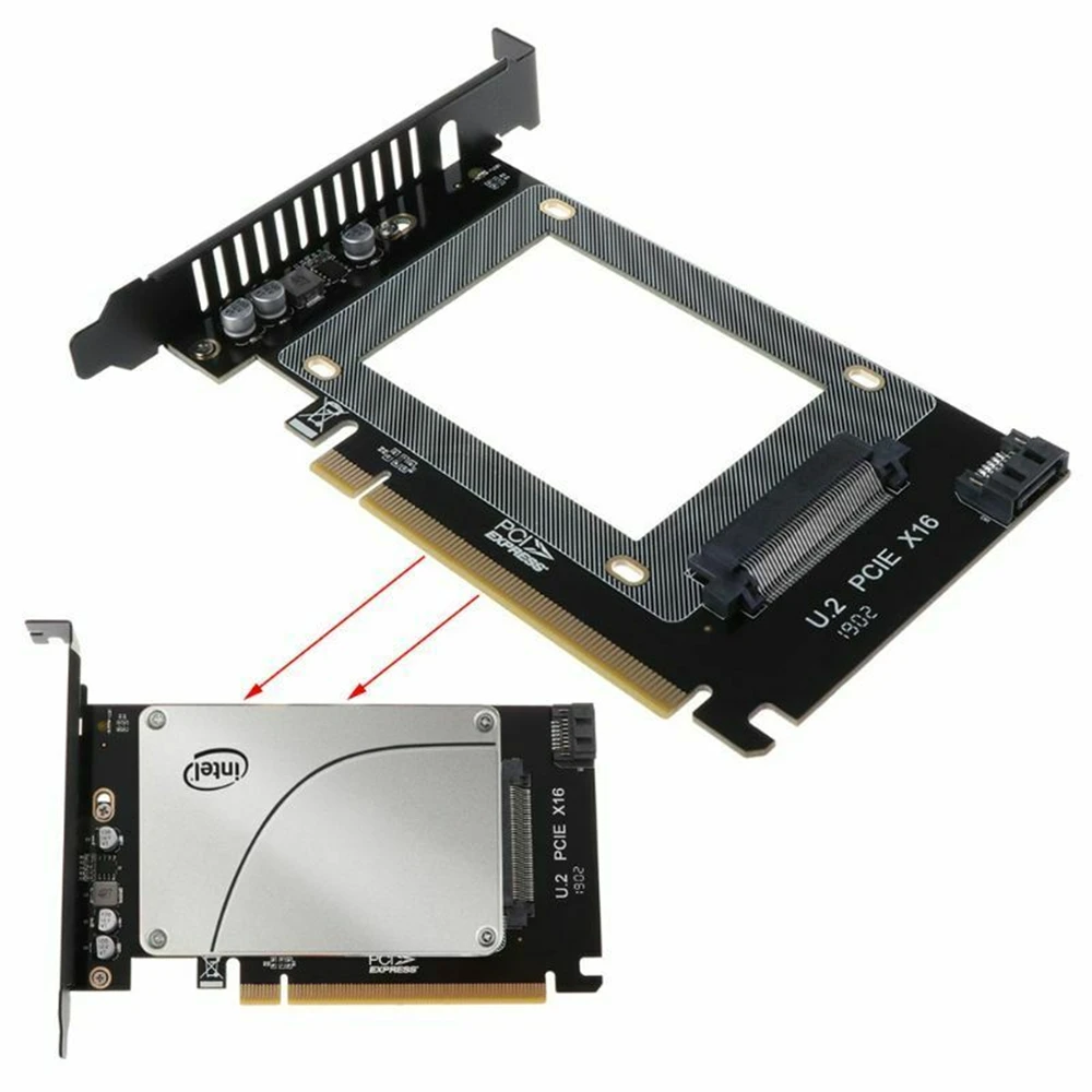 PCIE Riser PCI Express 3 0 X4 для U.2 SFF-8639 адаптер PCIe U2 SSD расширения PCI-E карта x4 до 2 5 &quotSATA