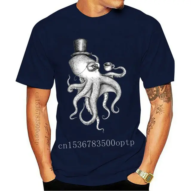 New Octopus Drink Coffee Men'S Fashion 