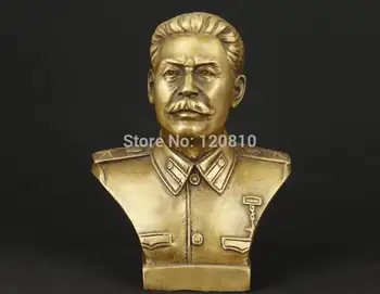 

Asian Old Brass Collectable Hand Casting Stalin Ornament Statue Figure