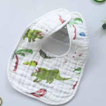 

Baby Bibs Newborn Drooling Bib Pure Cotton Toddler Thicken Saliva Towel Girl Boy Catroon Absorbent Cloths For Feeding Infant