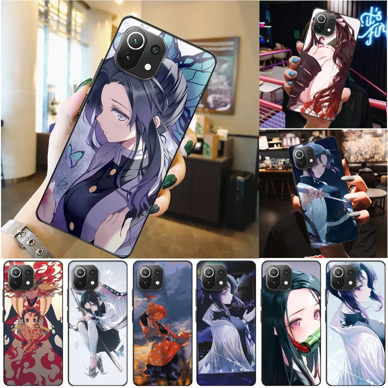 Demon Slayer Kimetsu No Yaiba Kamado Tanjirou Kamado Nezuko Agatsuma Zenitsu Phone Case For Xiaomi 11 Lite Pro Coque Cases Phone Case Covers Aliexpress