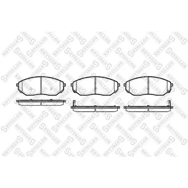 Колодки дисковые п. Kia Sorento 2.4i/3.5i/2.5CRDi 02 STELLOX 10 | Автомобили и - Цена: 