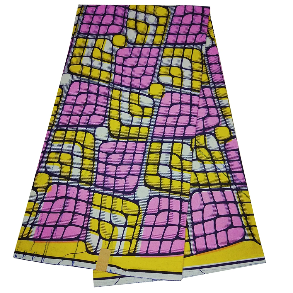 Высокое качество хлопок Анкара Африканский Воск принты ткань настоящий голландский воск 6 ярдов модные вечерние ткани для платья