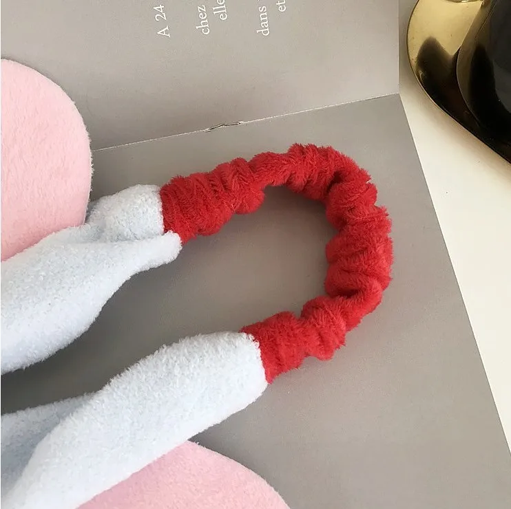 Милые большие уши слон Дамбо плюшевая кавайная игрушка для девочек повязка для волос мыть лицо бег макияж полосы для подарки на день рождения для девочек