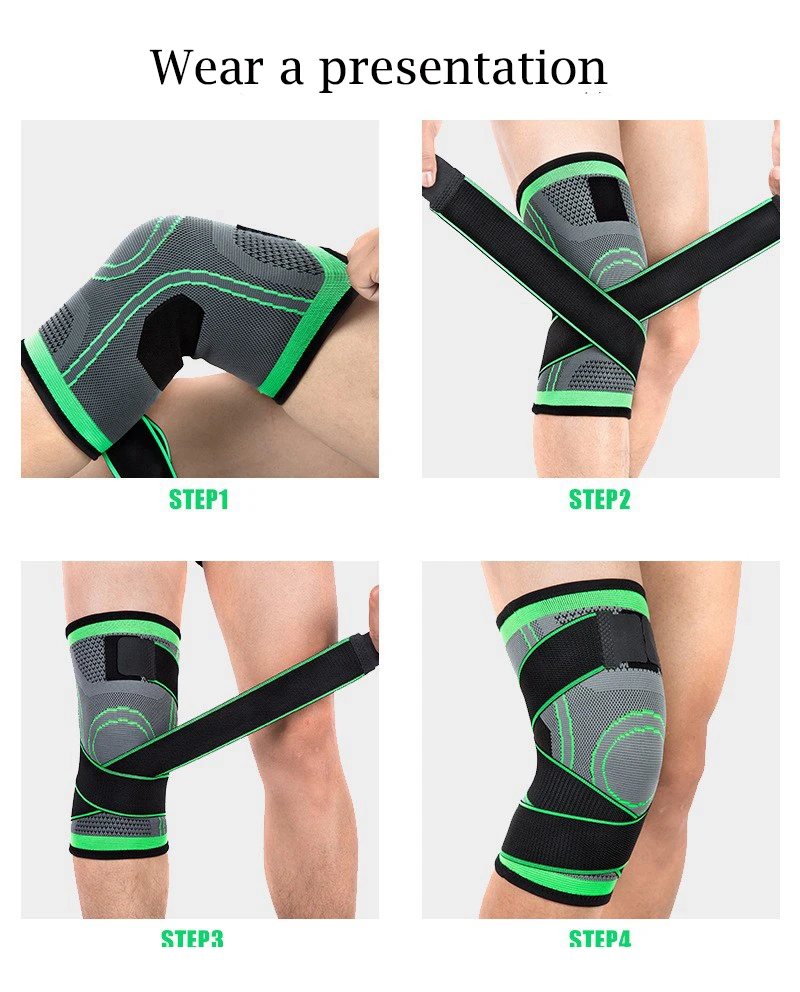 Kneepad Support Professional Protector Sports Knee Pads Breathable Bandage Knee Brace Basketball Tennis Cycling (42)