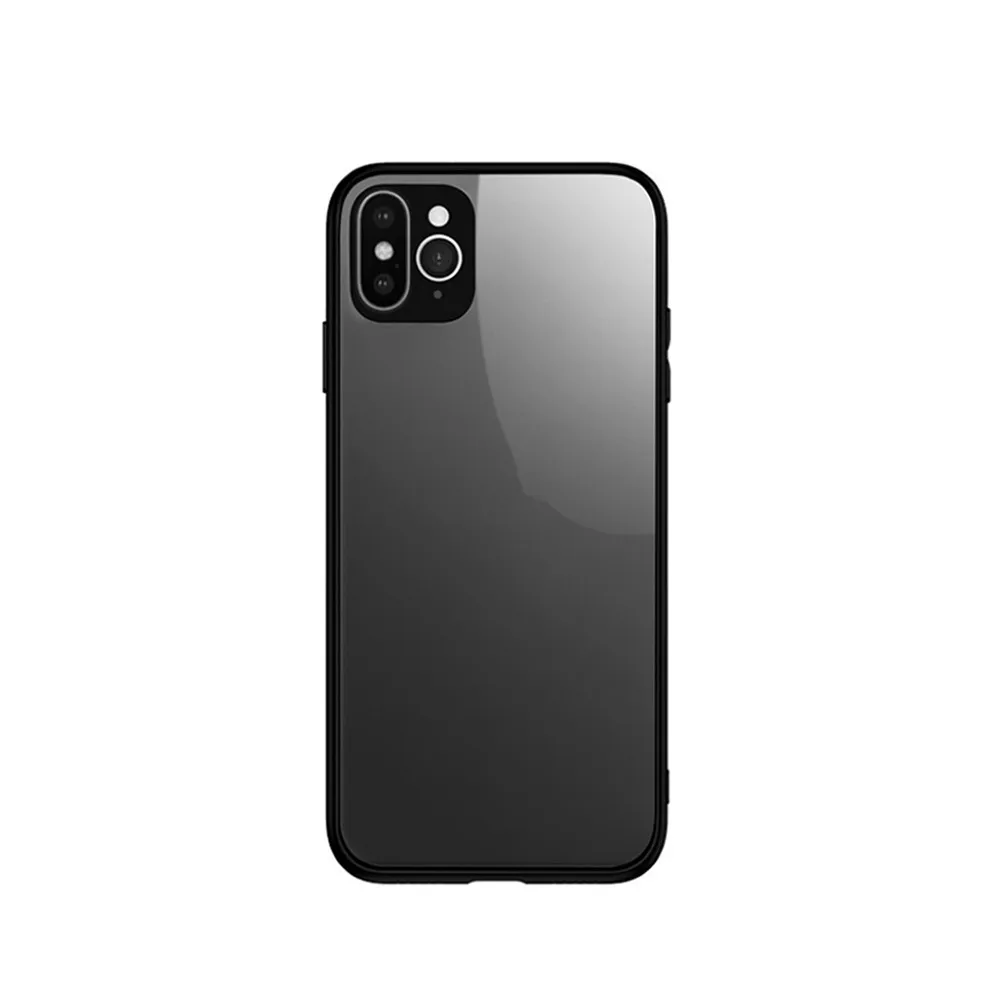 Противоударная стеклянная задняя крышка для iphone XR чехол изменен на 11 Pro задняя камера мягкий край Полное закаленное стекло iphone 11 Pro Чехол
