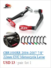 Для HONDA CBR1000RR CBR 1000RR SP 2008- мотоциклетные ручки тормоза и сцепления, обработанные на станке с ЧПУ и рукояткой