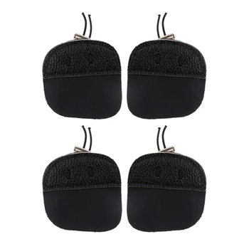 

Pack of 4 Outdoor Archery Hunting Finger Tabs Gear Recurve Bow Archery Gear for Men Women