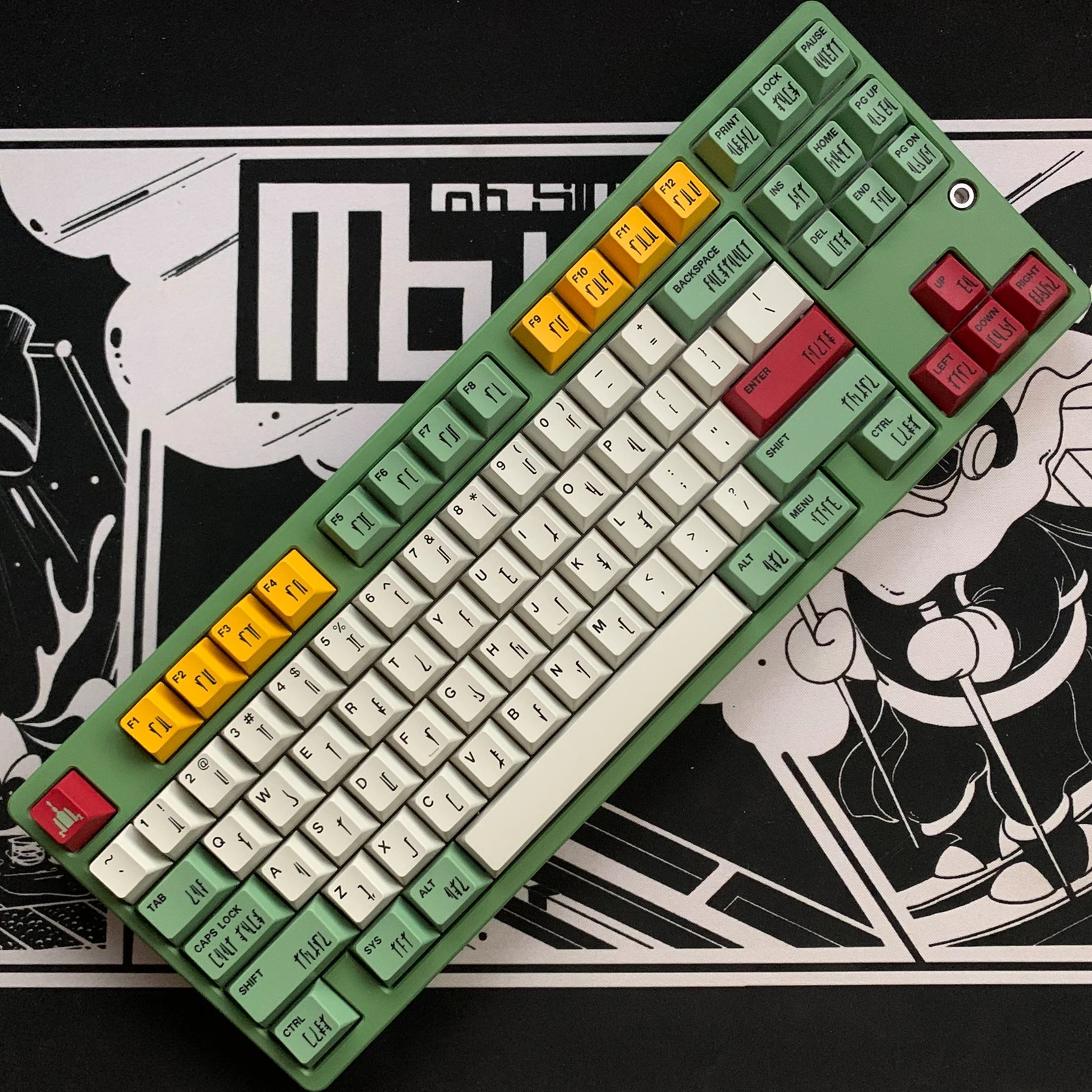 Keycaps Pbt Personalizados para Teclado Mecânico Gmk Boba Fett Perfil Cereja Dye-sub Star Wars 167 Chaves