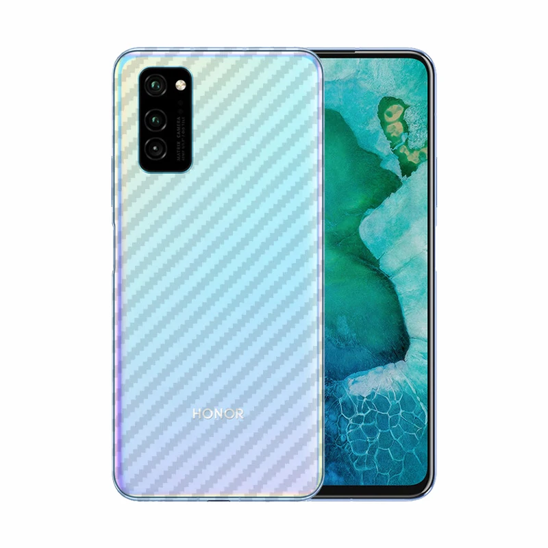 2 упаковки полупрозрачного углеродного волокна шаблон Дизайн Наклейка задняя