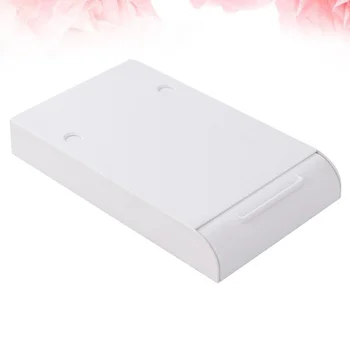 

1pc Plastic ABS Drawer Style Storage Box Hidden Adhesive Pen Box Under Table Desk Organizer Large-capacity Students Stationery B