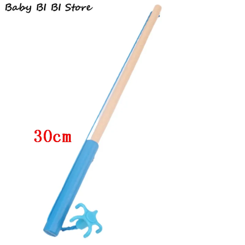 1Pc 24/30/40/50cm High Quality Wooden Magnetic Fishing Rod Toys For Kids  Fishing Game Accessories