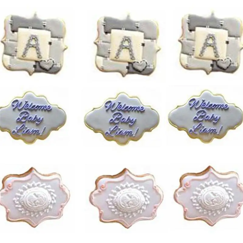 1pc Cookie Cutter Cloud Rectangle Square Shape DIY Fondant Mold Biscuit Cutter Mold DIY Baking Tools For Kitchen Home Supplies