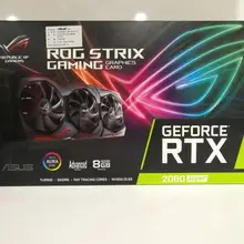 Видеокарта Asus ROG STRIX-RTX2080-A8G-GAMING Turing architecture для настольных игр, поддержка GDDR6, 4 экрана