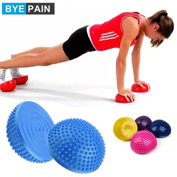 

1Pcs BYEPAIN Spiky Massage Roller Half Balls for Plantar Fascitis Deep Tissue Foot, Back, Shoulder, Legs, Muscle Therapy