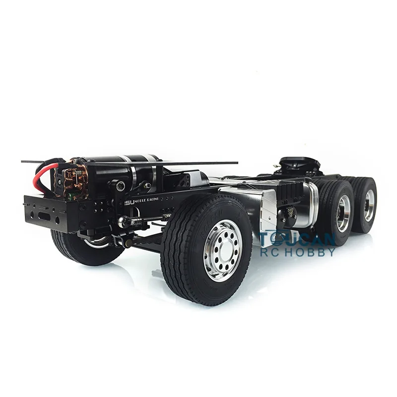 LESU 1/14 RC MAN 6*4 Металлический шасси Тягач Модель автомобиля W/двигатель 3 оси Tmy TH02013