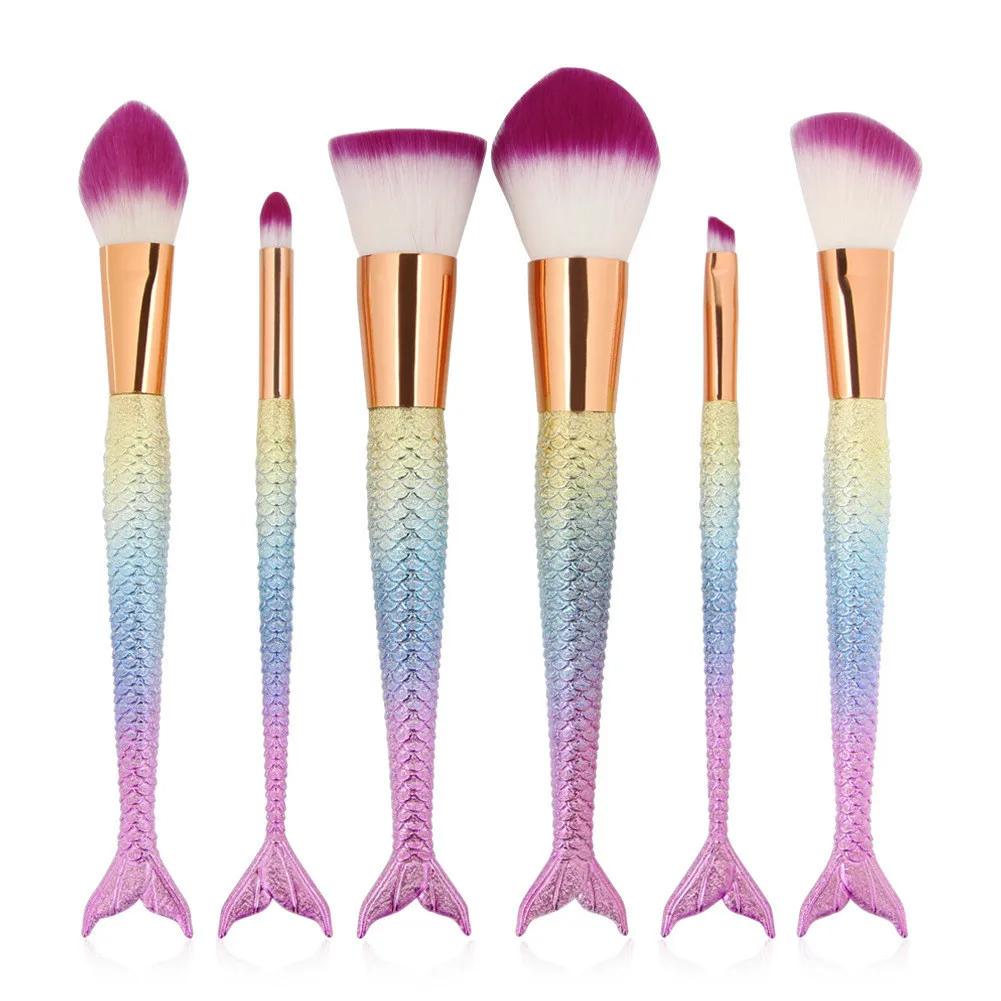 

Hot selling Makeup brushes Eyebrow Eyeliner Blush Cosmetic Concealer Fish tail make up brushes Tools