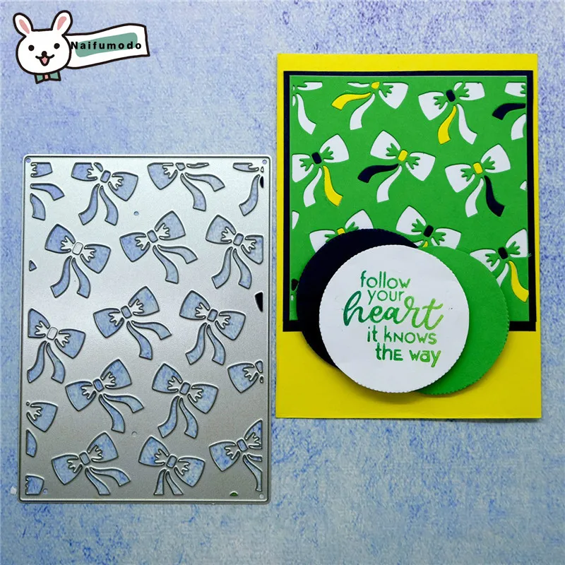 

Naifumodo Cutting Dies Metal Dies Scrapbooking Album Card Making Embossing Stencil Diecuts Bow-knot Decor