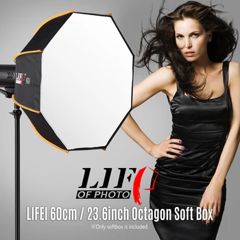 

60cm / 23.6inch Octagon Soft Box for Studio Light and Speedlite Flash Portable Outdoor Softbox Professional Lighting Modifiers
