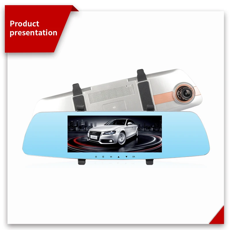 

Liousbackcar DVR full HD 1080P 7 inch IPS high brightness (500CD) video camera camera dual lens with rear view camera automatic